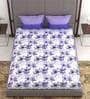Karba (100x88) Cotton 120 TC Double Bedsheet with 2 Pillow Covers