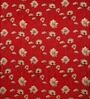 Red Floral 200 TC Cotton 1 Double King Size Bedsheet with 2 Pillow Covers