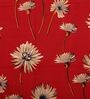 Red Floral 200 TC Cotton 1 Double King Size Bedsheet with 2 Pillow Covers