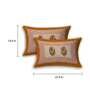 Orange Traditional 144 TC Cotton Blend Queen Sized Bed Sheets with 2 Pillow Covers
