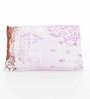 Pink Floral 144 TC Cotton 1 Single Bedhseet with 1 Pillow Cover
