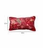 Red Patterned 144TC Cotton 18 x 28 Inches Pillow Covers (Set of 2)