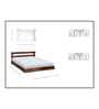 Brown Traditional 144 TC Cotton Blend King Sized Bed Sheets with 2 Pillow Covers