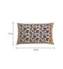 Beige Floral 144 TC Cotton 1 Double King Size Bedsheet with 2 Pillow Covers