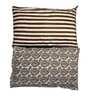 Brown Traditional 144 TC Cotton 1 Double King Size Bedsheet with 2 Pillow Covers