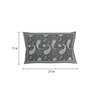 Grey Floral 144 TC Cotton 1 Double King Size Bedsheet with 2 Pillow Covers