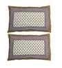 Brown Traditional 144 TC Cotton 1 Double King Size Bedsheet with 2 Pillow Covers