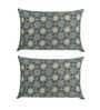 Blue Traditional 144 TC Cotton 1 Double King Size Bedsheet with 2 Pillow Covers