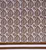 Brown Traditional 144 TC Cotton 1 Double King Size Bedsheet with 2 Pillow Covers