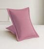 Pink 144 TC Cotton King Sized Double Bedsheet With 2 Pillow Covers