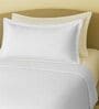 White 144 TC Cotton Queen Sized Single Bedsheet With 2 Pillow Covers