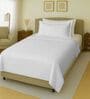 White 144 TC Cotton Queen Sized Single Bedsheet With 2 Pillow Covers