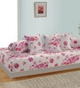 Pink Patterned 160 TC Cotton Blend (Set of 6) Diwan Sets