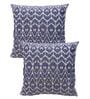 Blue Traditional Cotton 16 x 16 Inches Cushion Covers (Pack of 2)
