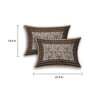 Brown Traditional 210 TC Cotton 1 Double Bedsheet with 2 Pillow Covers