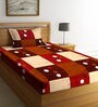 Cotton 210 TC Single Size Bedsheet with 1 Pillow Cover