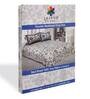 Cream Traditional 240 TC Cotton Double Size Bedsheet With 2 Pillow Covers