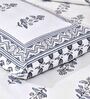 Cotton 240TC Double Bedsheet With 2 Pillow Covers in Grey Color