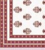 White Traditional 240 TC Cotton 1 Double King Size Bedsheet with 2 Pillow Covers