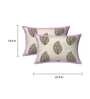 Off White Floral 280 TC Cotton 1 Double Bedsheet with 2 Pillow Covers