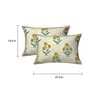 Yellow Floral 280 TC Cotton 1 Double Bedsheet with 2 Pillow Covers