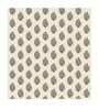 Off White Floral 280 TC Cotton 1 Double Bedsheet with 2 Pillow Covers