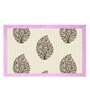 Off White Floral 280 TC Cotton 1 Double Bedsheet with 2 Pillow Covers