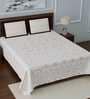 Pink Traditional 280 TC Cotton Blend Queen Sized Bed Sheets with 2 Pillow Covers