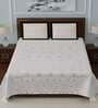 Pink Traditional 280 TC Cotton Blend Queen Sized Bed Sheets with 2 Pillow Covers