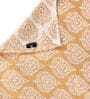 Brown Traditional 300 TC Cotton 1 Double Bedsheet with 2 Pillow Covers