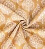 Brown Traditional 300 TC Cotton 1 Double Bedsheet with 2 Pillow Covers