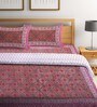 Pink Traditional Cotton 4 Pieces Double Bedding Set