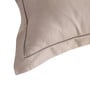 Brown Solid 400 TC Cotton 1 Double King Size Bedsheet with 2 Pillow Covers