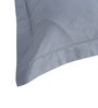 Blue Solid 400 TC Cotton Blend King Sized Bed Sheets with 2 Pillow Covers