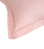 Pink Solid 400 TC Cotton 1 Double King Size Bedsheet with 2 Pillow Covers