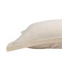 Beige Solid 400 TC Cotton 1 Double King Size Bedsheet with 2 Pillow Covers