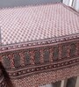 Alistair (60x60) White & Red Cotton Table Cloth