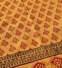 Cotton 60 X 90 Inch 6 Seater Table Cloth in Brown Color