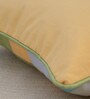 Green Cotton Geometric Pattern 16x16 Inch Cushion Covers (Set Of 2)