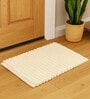 Cotton Bathroom Door Mat with Non Slip Backing and Soft Texture