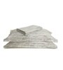 Grey Striped 300 TC Cotton Blend King Sized Bed Sheets with 2 Pillow Covers
