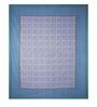Blue Traditional 240 TC Cotton 1 Double Queen Size Bedsheet with 2 Pillow Cover