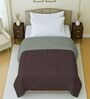 Brown And Light Cotton Grey Reversible Single Bed 150Gsm Comforter