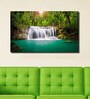 Cotton Canvas 60 x 0.4 x 36 Inch Forest Waterfall Painting Unframed Digital Art Print