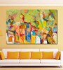 Cotton Canvas 72 x 0.4 x 48 Inch Abstract Colourful Painting Unframed Digital Art Print