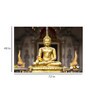 Cotton Canvas 72 x 0.4 x 48 Inch Golden Buddha in The Bamboo Forest Painting Unframed Digital Art Print