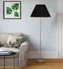Cotton Conical Shade Steel Floor Lamp Steel Base