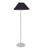 Cotton Coolie Shade Steel Floor Lamp Steel Base
