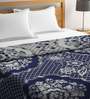 Blue Cotton 150 GSM Double Bed Ac Blanket