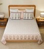 Cotton Double Bed Sheet Set for Queen Size Bed with Smooth Finish